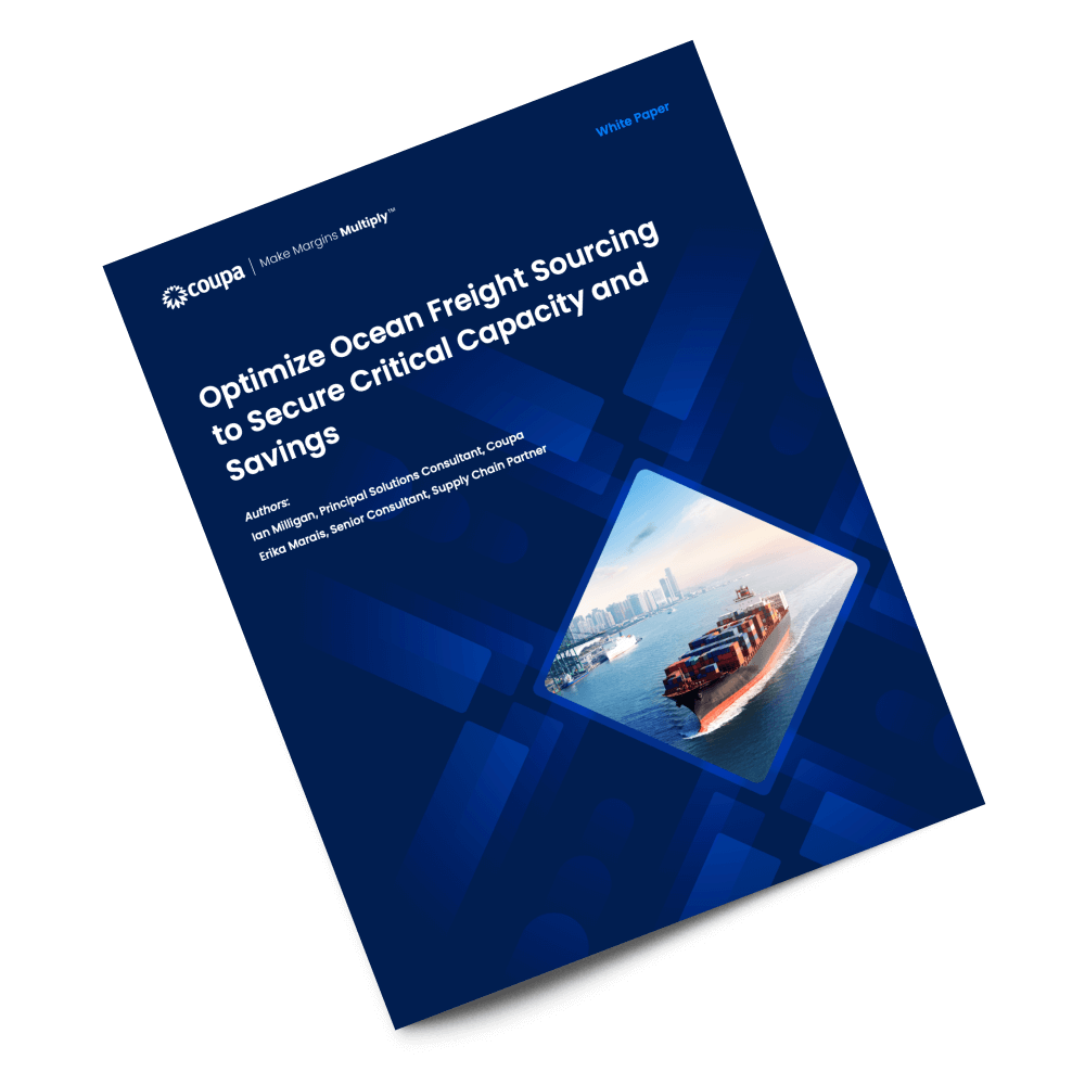 Optimize Ocean Freight Sourcing for Capacity & Savings | Coupa